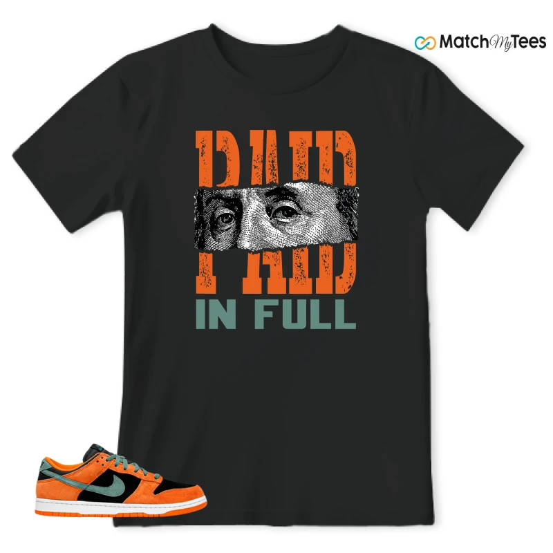 Paid In Full Black matching T-shirt T-shirt