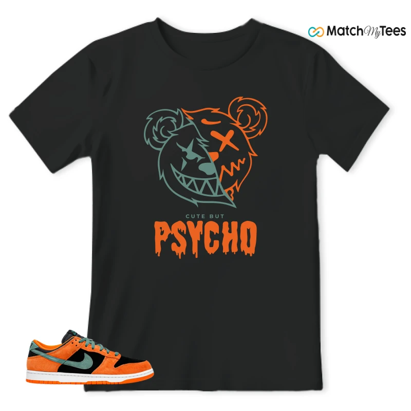 Psycho Teddy Black matching T-shirt T-shirt
