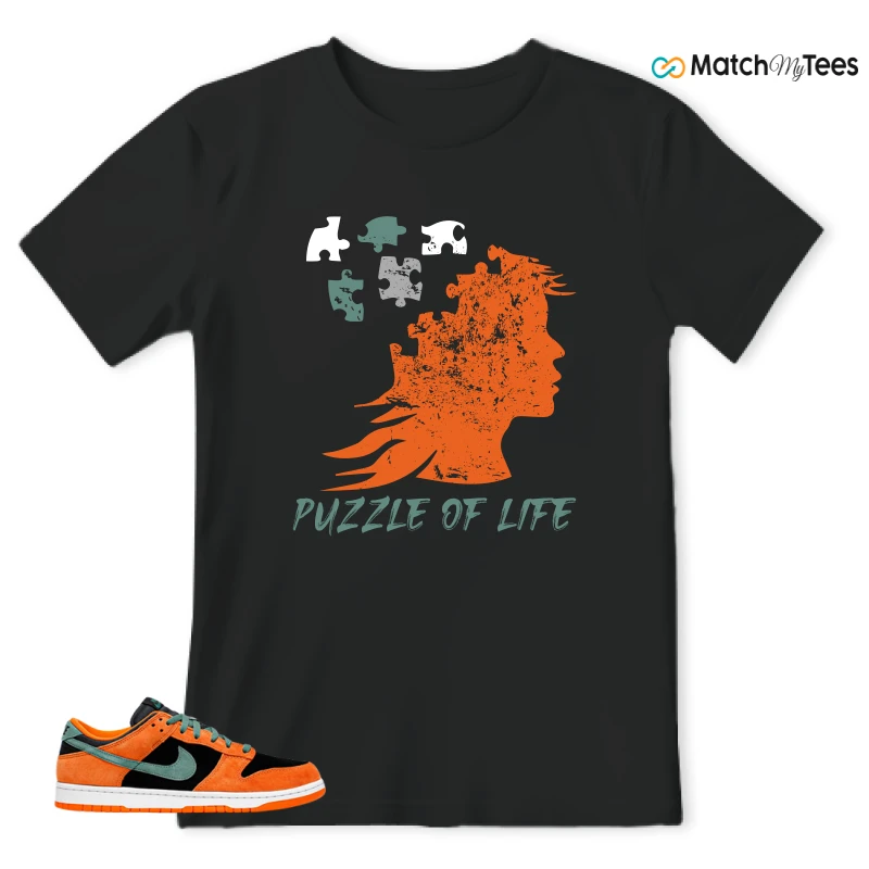 Puzzle of Life Black matching T-shirt T-shirt