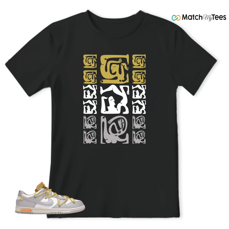 NIKE DUNK LOW OFF-WHITE LOT 29 SNEAKER Matching Tees t-shirt