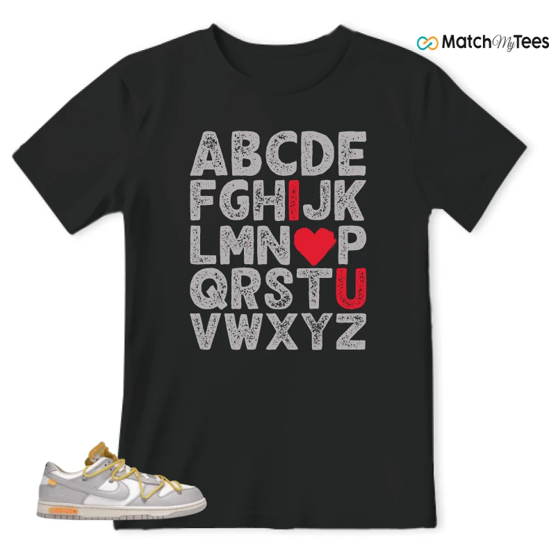 NIKE DUNK LOW OFF-WHITE LOT 29 SNEAKER Matching Tees t-shirt
