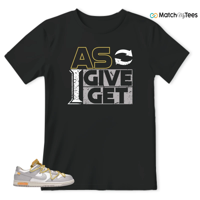NIKE DUNK LOW OFF-WHITE LOT 29 SNEAKER Matching Tees t-shirt