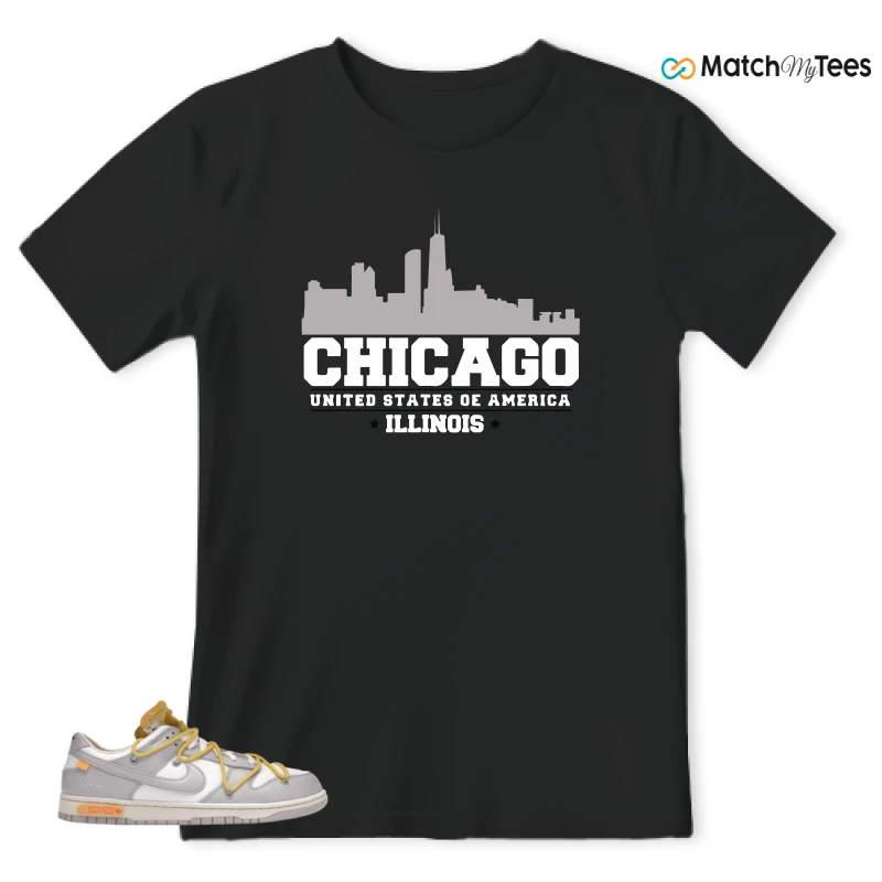NIKE DUNK LOW OFF-WHITE LOT 29 SNEAKER Matching Tees t-shirt
