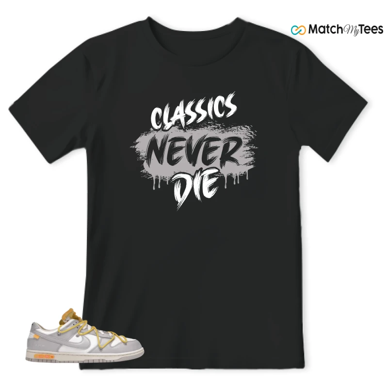 NIKE DUNK LOW OFF-WHITE LOT 29 SNEAKER Matching Tees t-shirt