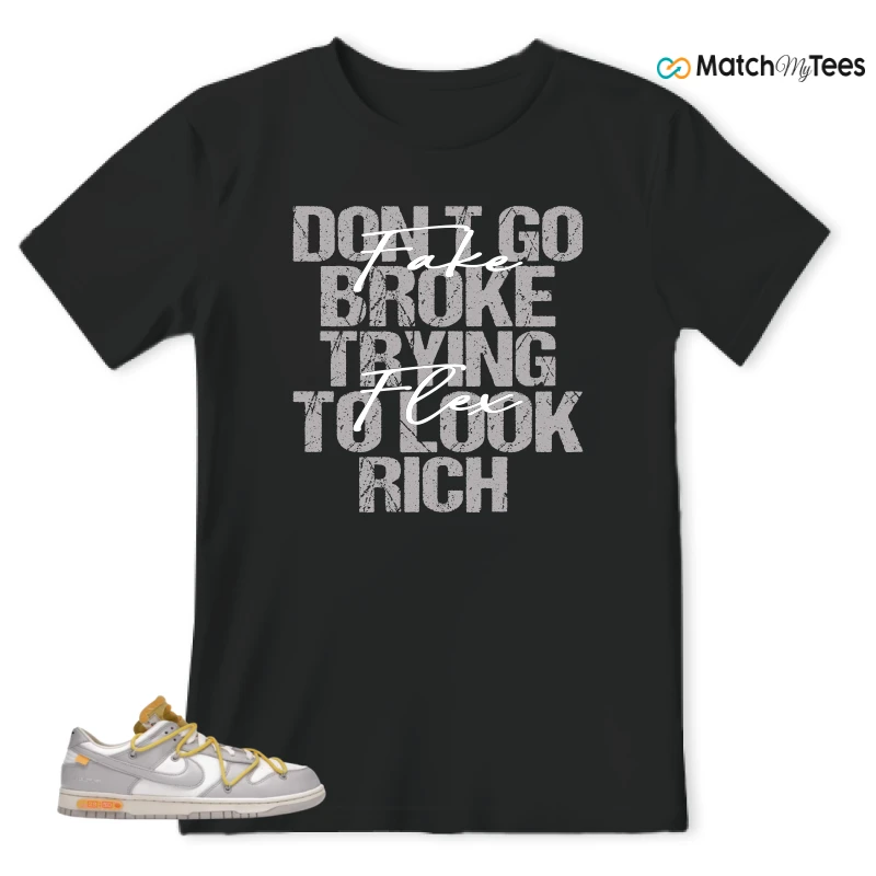 NIKE DUNK LOW OFF-WHITE LOT 29 SNEAKER Matching Tees t-shirt