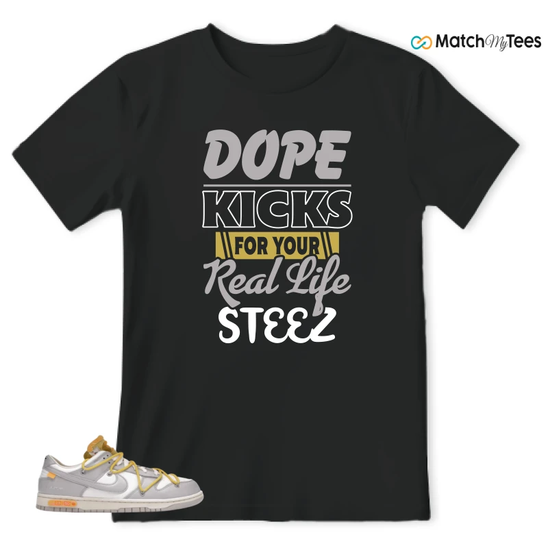NIKE DUNK LOW OFF-WHITE LOT 29 SNEAKER Matching Tees t-shirt
