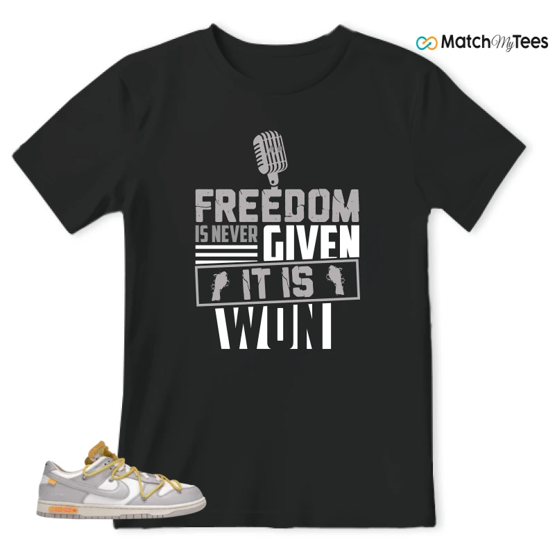 NIKE DUNK LOW OFF-WHITE LOT 29 SNEAKER Matching Tees t-shirt