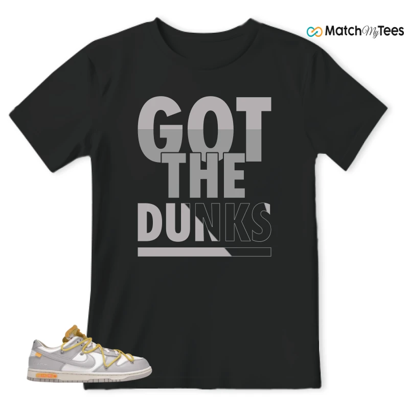 NIKE DUNK LOW OFF-WHITE LOT 29 SNEAKER Matching Tees t-shirt