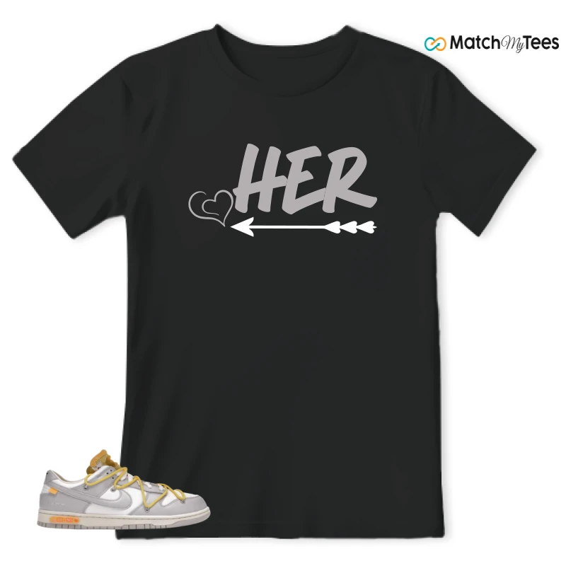 NIKE DUNK LOW OFF-WHITE LOT 29 SNEAKER Matching Tees t-shirt
