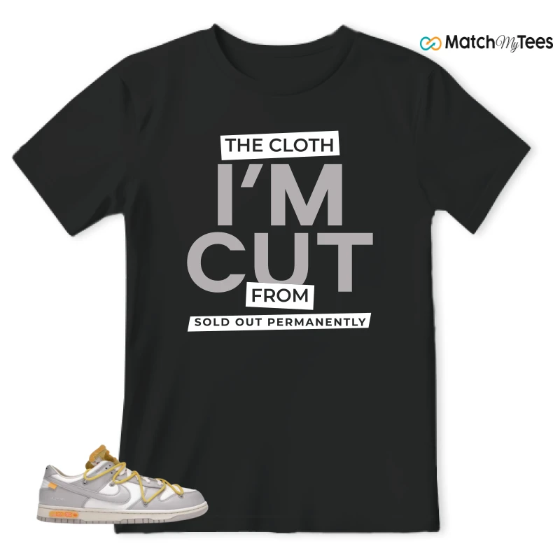 NIKE DUNK LOW OFF-WHITE LOT 29 SNEAKER Matching Tees t-shirt