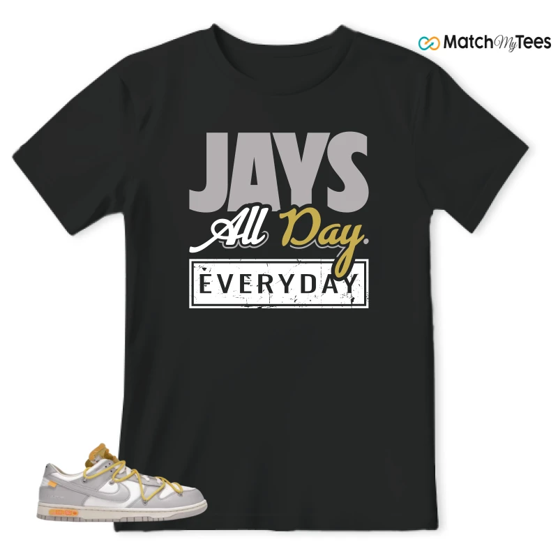 NIKE DUNK LOW OFF-WHITE LOT 29 SNEAKER Matching Tees t-shirt