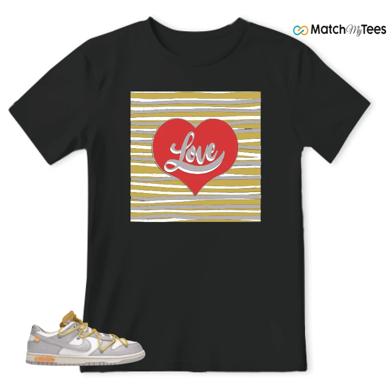 NIKE DUNK LOW OFF-WHITE LOT 29 SNEAKER Matching Tees t-shirt
