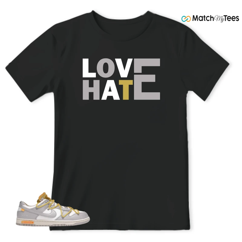 NIKE DUNK LOW OFF-WHITE LOT 29 SNEAKER Matching Tees t-shirt