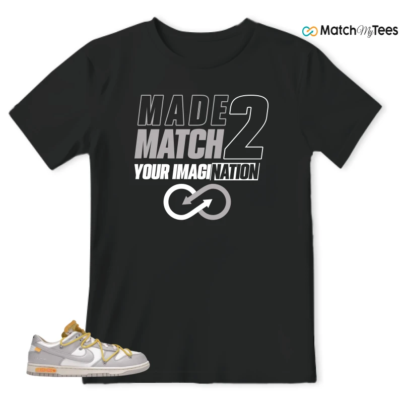 NIKE DUNK LOW OFF-WHITE LOT 29 SNEAKER Matching Tees t-shirt
