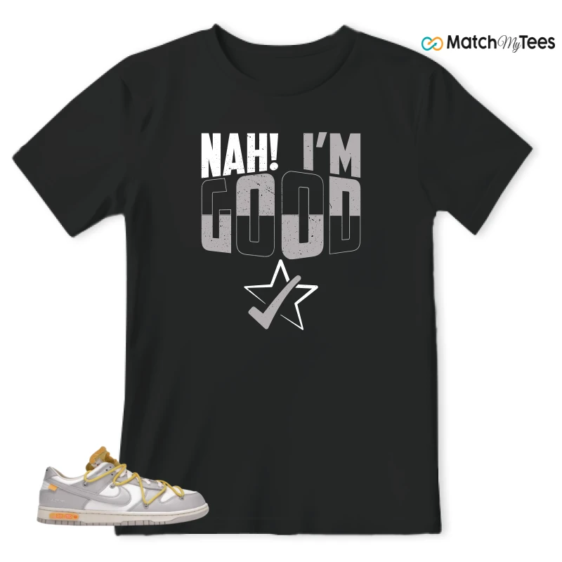 NIKE DUNK LOW OFF-WHITE LOT 29 SNEAKER Matching Tees t-shirt