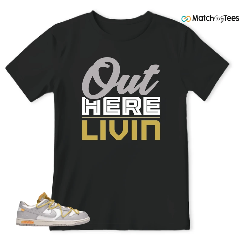 NIKE DUNK LOW OFF-WHITE LOT 29 SNEAKER Matching Tees t-shirt