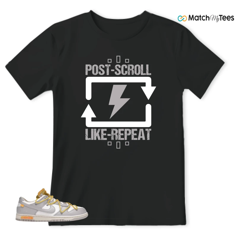 NIKE DUNK LOW OFF-WHITE LOT 29 SNEAKER Matching Tees t-shirt
