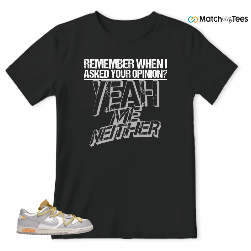 NIKE DUNK LOW OFF-WHITE LOT 29 SNEAKER Matching Tees t-shirt