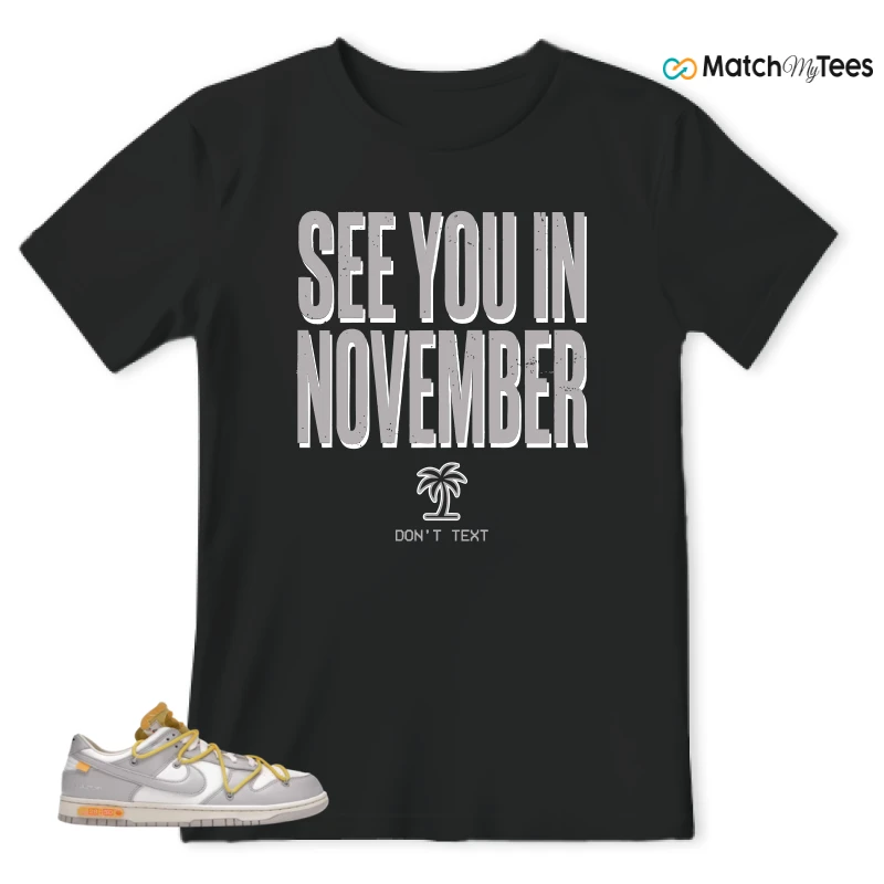 NIKE DUNK LOW OFF-WHITE LOT 29 SNEAKER Matching Tees t-shirt