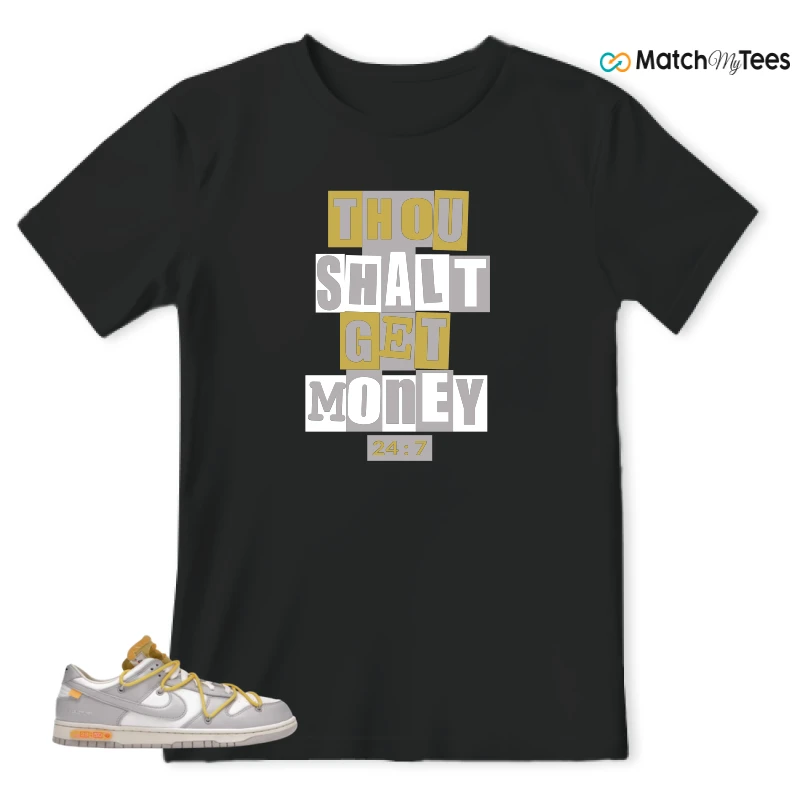 NIKE DUNK LOW OFF-WHITE LOT 29 SNEAKER Matching Tees t-shirt