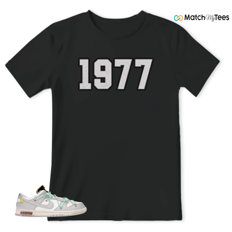 NIKE DUNK LOW OFF-WHITE LOT 4 SNEAKER Matching Tees t-shirt