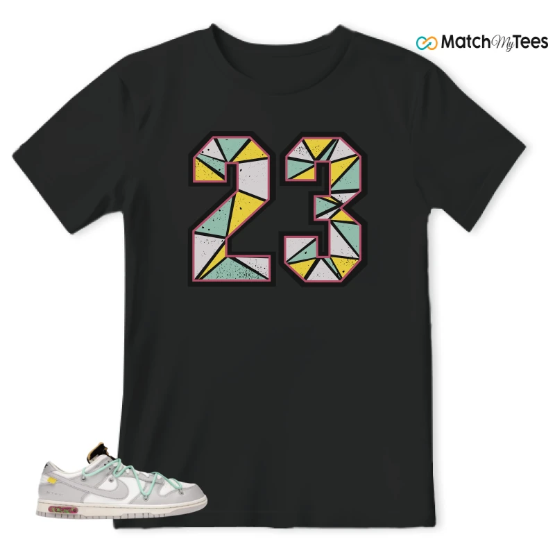 NIKE DUNK LOW OFF-WHITE LOT 4 SNEAKER Matching Tees t-shirt