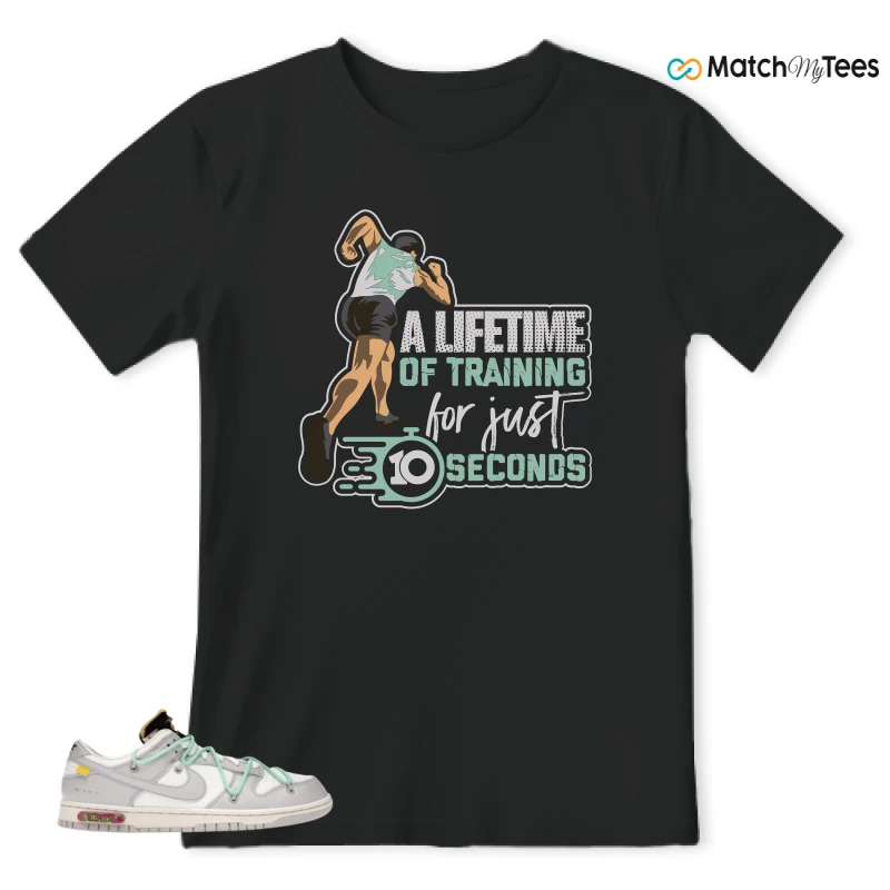 NIKE DUNK LOW OFF-WHITE LOT 4 SNEAKER Matching Tees t-shirt