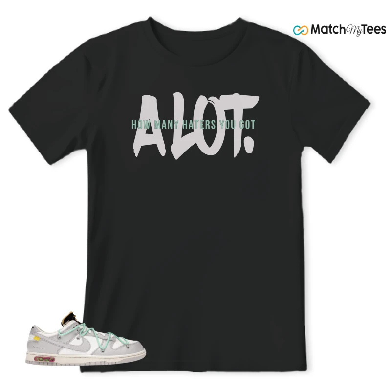 NIKE DUNK LOW OFF-WHITE LOT 4 SNEAKER Matching Tees t-shirt