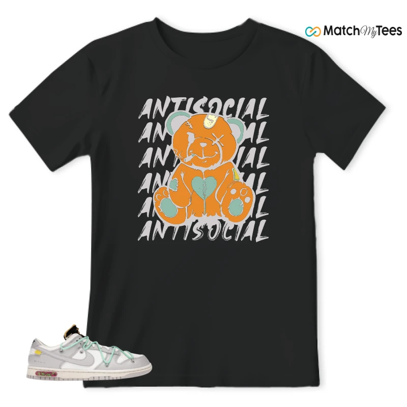 NIKE DUNK LOW OFF-WHITE LOT 4 SNEAKER Matching Tees t-shirt