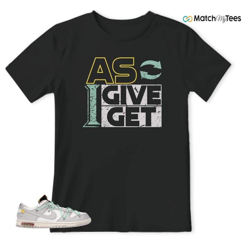 NIKE DUNK LOW OFF-WHITE LOT 4 SNEAKER Matching Tees t-shirt