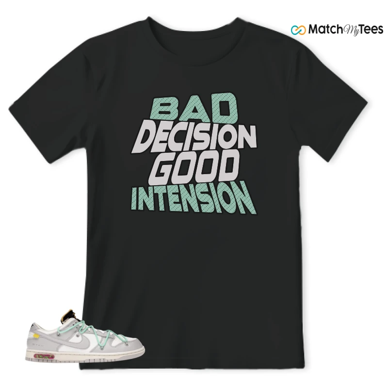 NIKE DUNK LOW OFF-WHITE LOT 4 SNEAKER Matching Tees t-shirt