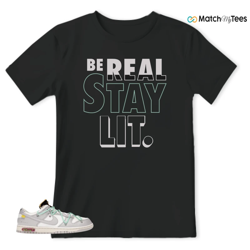 NIKE DUNK LOW OFF-WHITE LOT 4 SNEAKER Matching Tees t-shirt