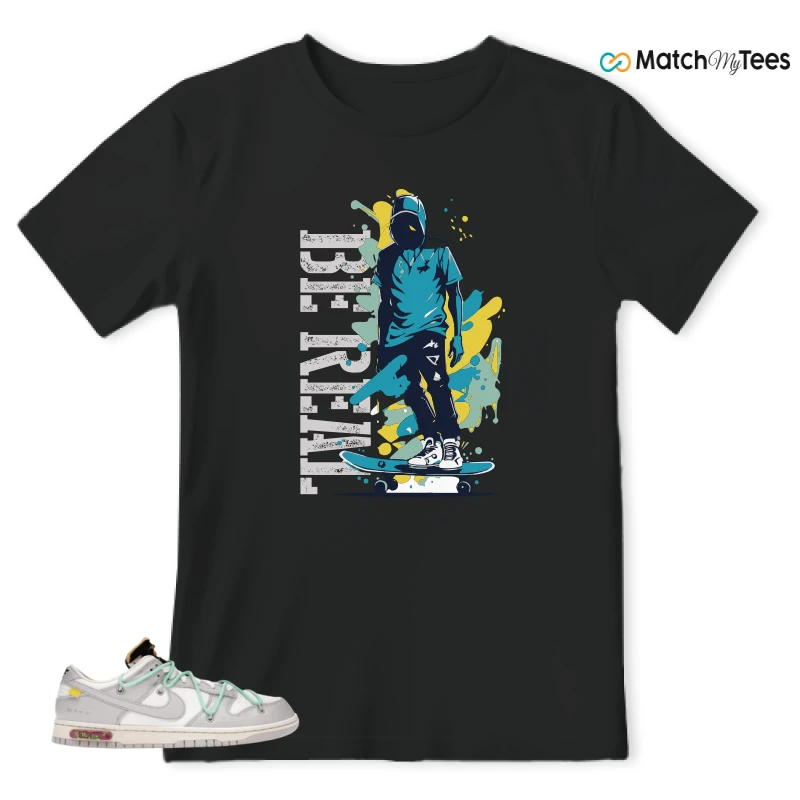 NIKE DUNK LOW OFF-WHITE LOT 4 SNEAKER Matching Tees t-shirt