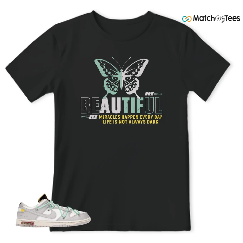 NIKE DUNK LOW OFF-WHITE LOT 4 SNEAKER Matching Tees t-shirt