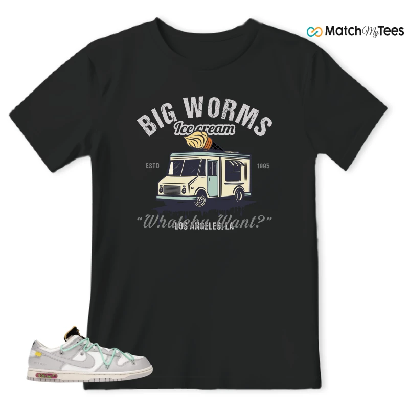 NIKE DUNK LOW OFF-WHITE LOT 4 SNEAKER Matching Tees t-shirt