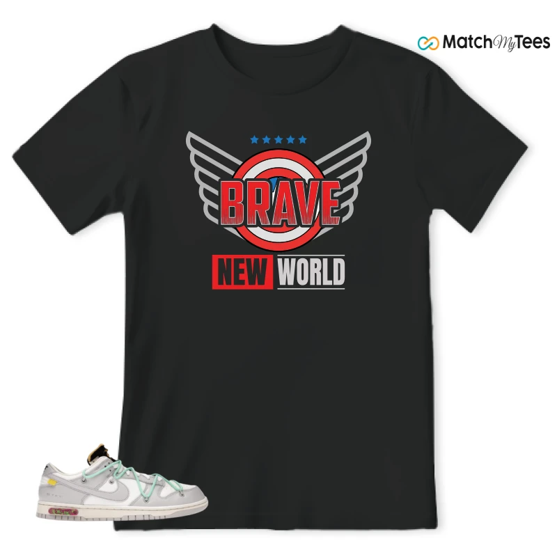 NIKE DUNK LOW OFF-WHITE LOT 4 SNEAKER Matching Tees t-shirt