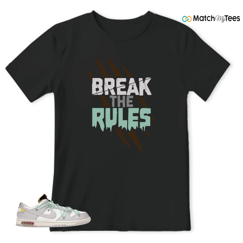 NIKE DUNK LOW OFF-WHITE LOT 4 SNEAKER Matching Tees t-shirt