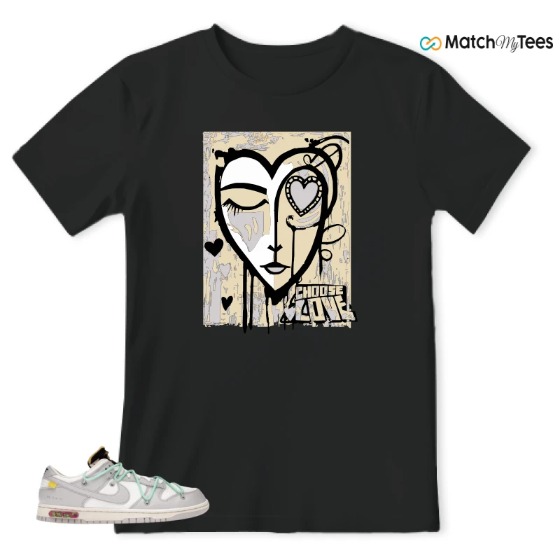 NIKE DUNK LOW OFF-WHITE LOT 4 SNEAKER Matching Tees t-shirt