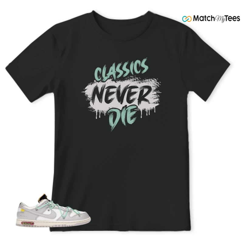 NIKE DUNK LOW OFF-WHITE LOT 4 SNEAKER Matching Tees t-shirt