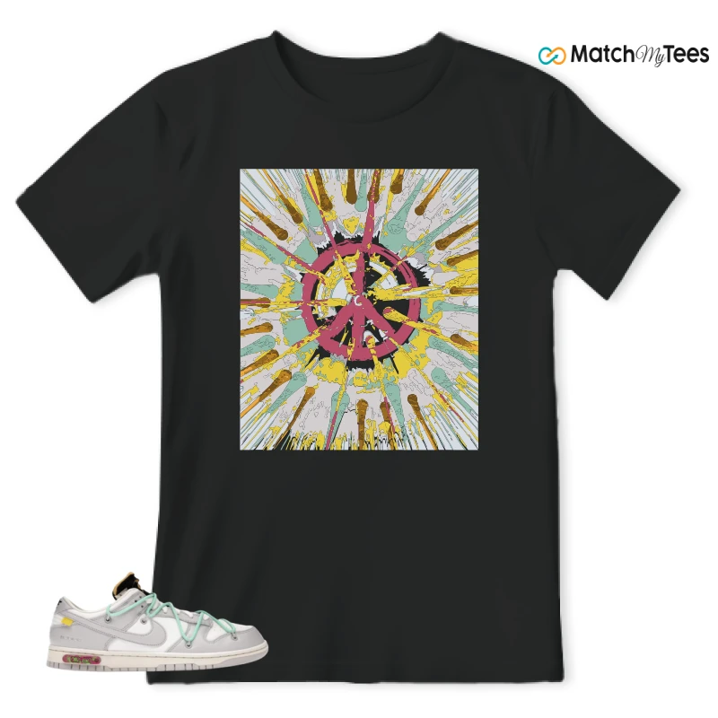 NIKE DUNK LOW OFF-WHITE LOT 4 SNEAKER Matching Tees t-shirt