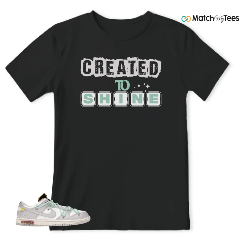 NIKE DUNK LOW OFF-WHITE LOT 4 SNEAKER Matching Tees t-shirt
