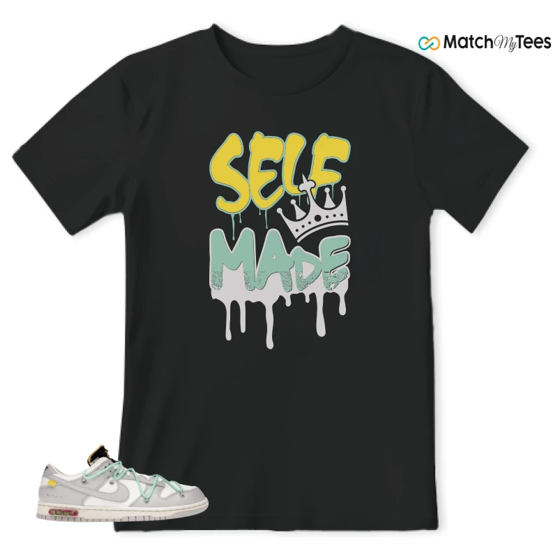 NIKE DUNK LOW OFF-WHITE LOT 4 SNEAKER Matching Tees t-shirt