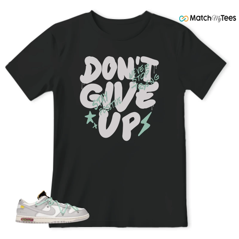 NIKE DUNK LOW OFF-WHITE LOT 4 SNEAKER Matching Tees t-shirt