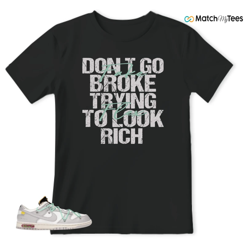 NIKE DUNK LOW OFF-WHITE LOT 4 SNEAKER Matching Tees t-shirt