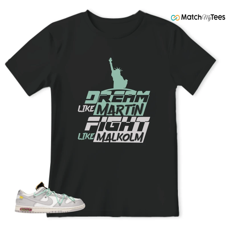 NIKE DUNK LOW OFF-WHITE LOT 4 SNEAKER Matching Tees t-shirt