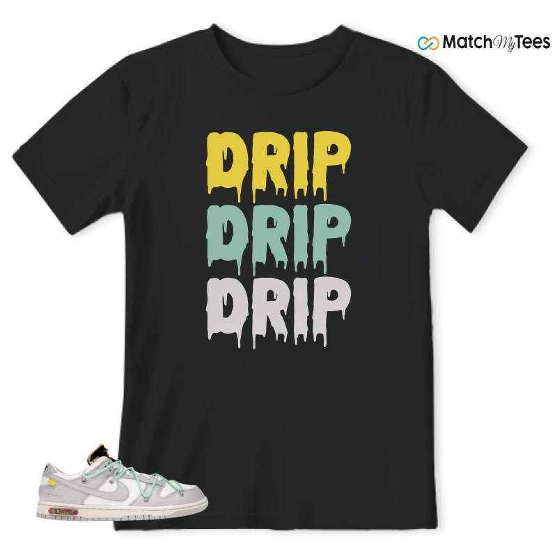 NIKE DUNK LOW OFF-WHITE LOT 4 SNEAKER Matching Tees t-shirt