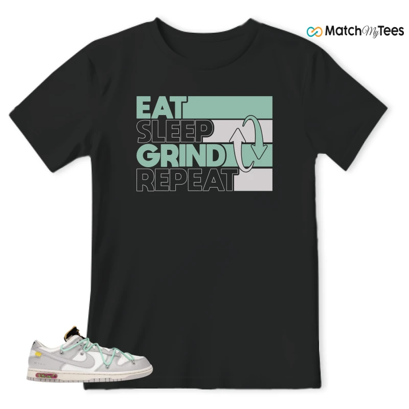 NIKE DUNK LOW OFF-WHITE LOT 4 SNEAKER Matching Tees t-shirt