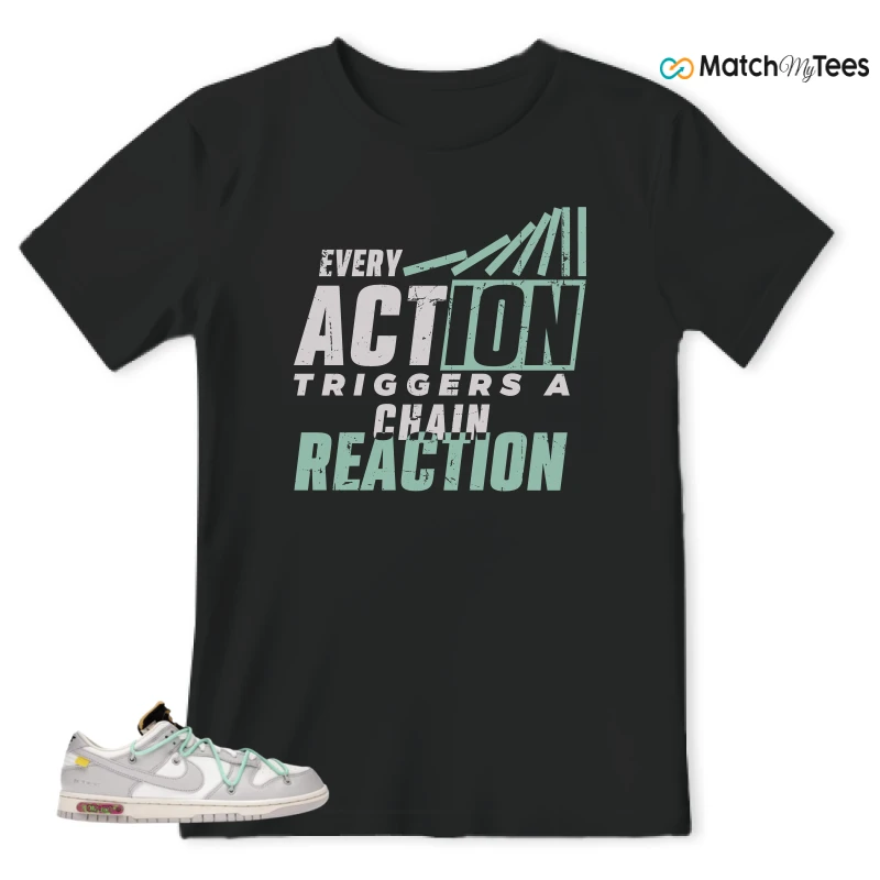 NIKE DUNK LOW OFF-WHITE LOT 4 SNEAKER Matching Tees t-shirt