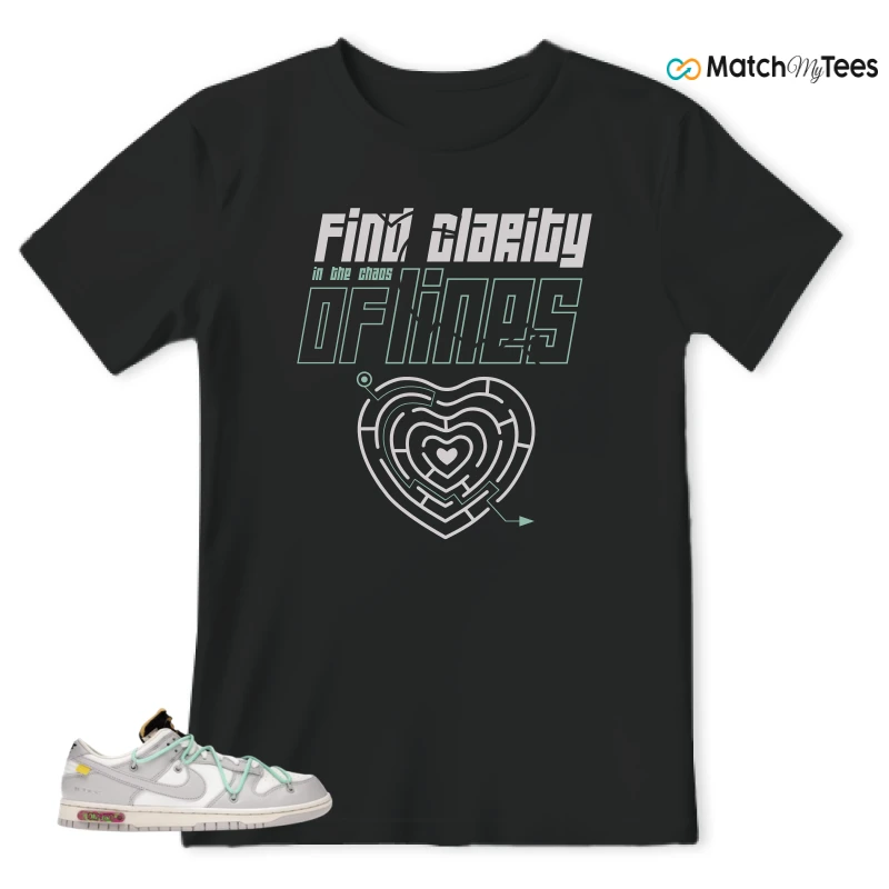 NIKE DUNK LOW OFF-WHITE LOT 4 SNEAKER Matching Tees t-shirt