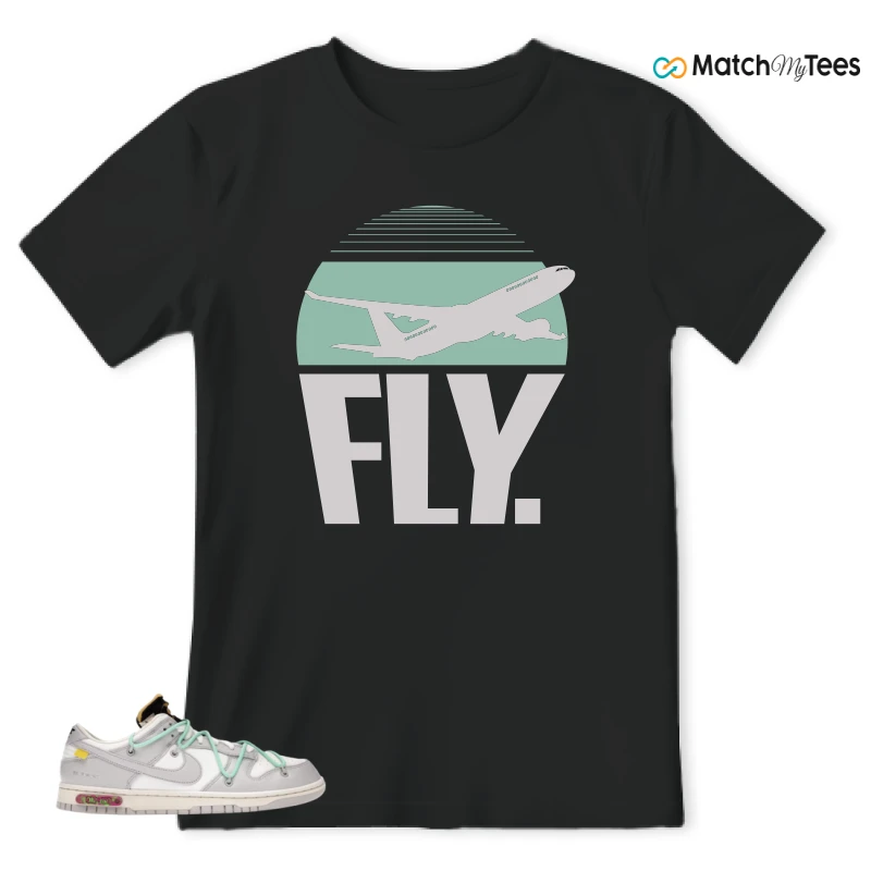 NIKE DUNK LOW OFF-WHITE LOT 4 SNEAKER Matching Tees t-shirt